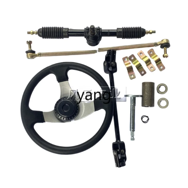 

CX four-wheel electric vehicle DIY modification accessories, self-made kart steering wheel steering machine