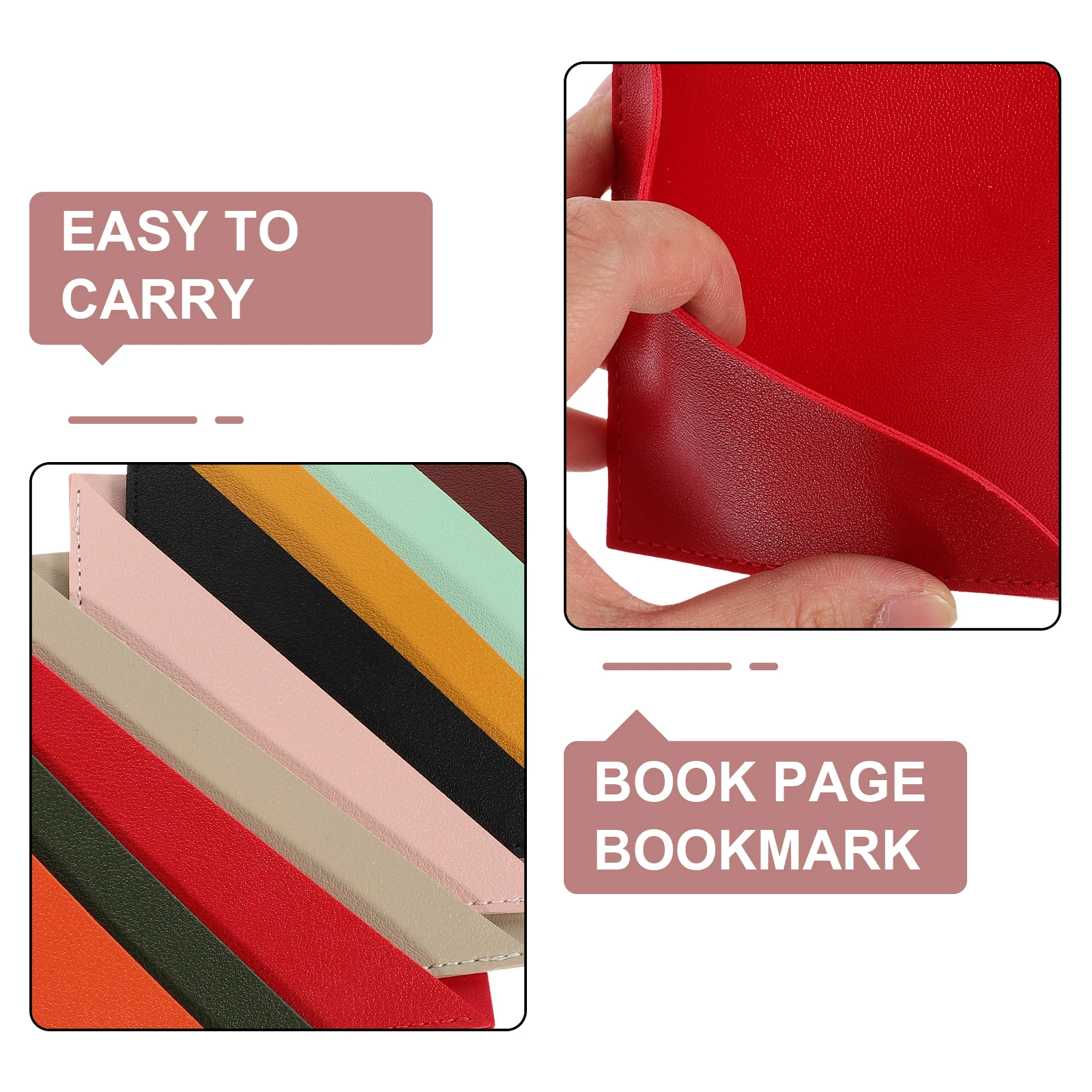 

9 Pcs Square Bookmarks H made Page Markers Corner Protectors Student Gifts Lightweight Portable