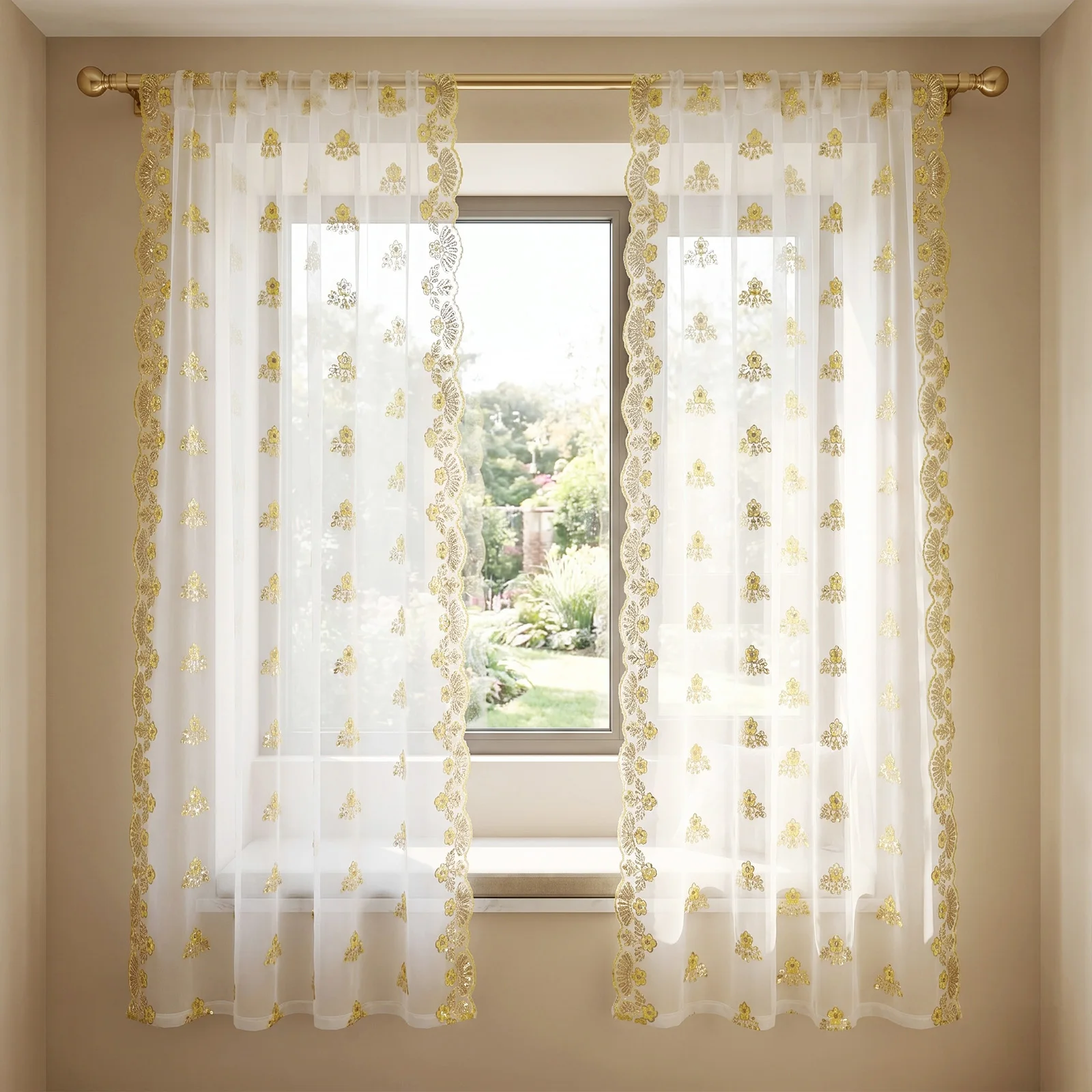1 Piece, White Fresh Ins-Style - đánh giá và giá Sequin Fabric Panel