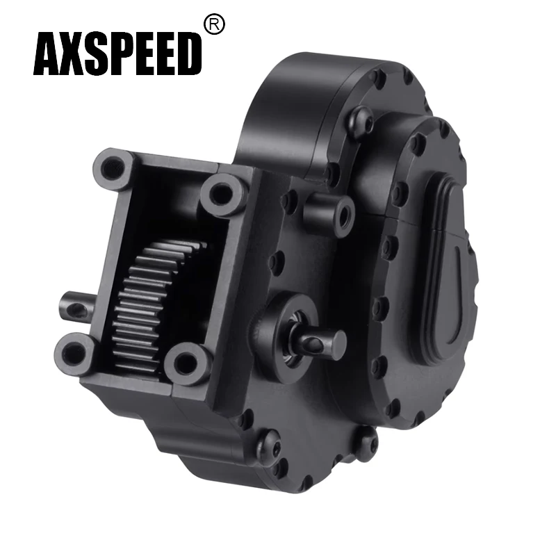 AXSPEED Transmission Gearbox with Gear for 1/18 AXIAL UTB18 Buggy Truck Model Car Upgrade Parts Accessories