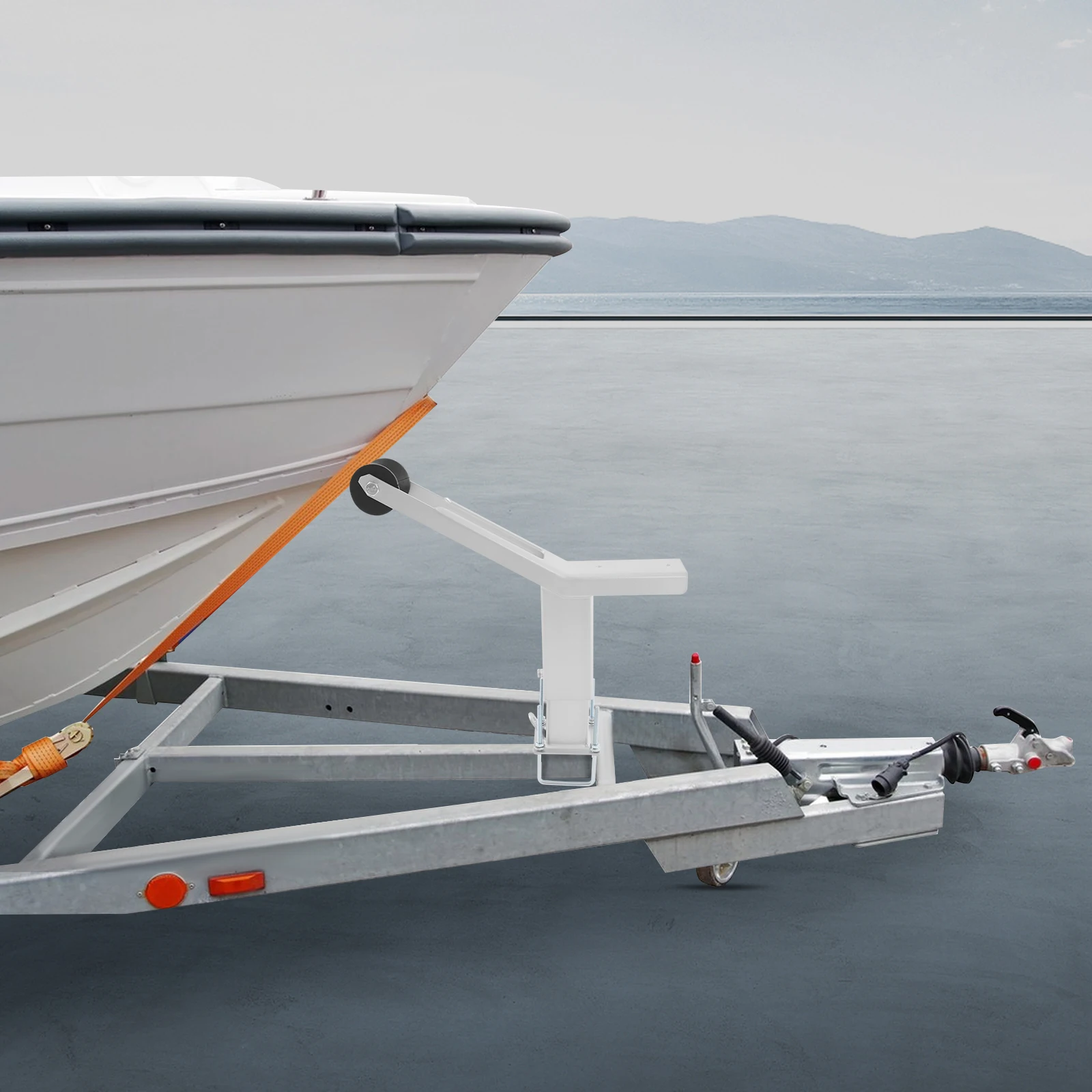 

Boat Trailer Winch Stand with Roller Adjustable Boat Winch Stand Boat Trailer Winch Stand for Motorboats Trailers