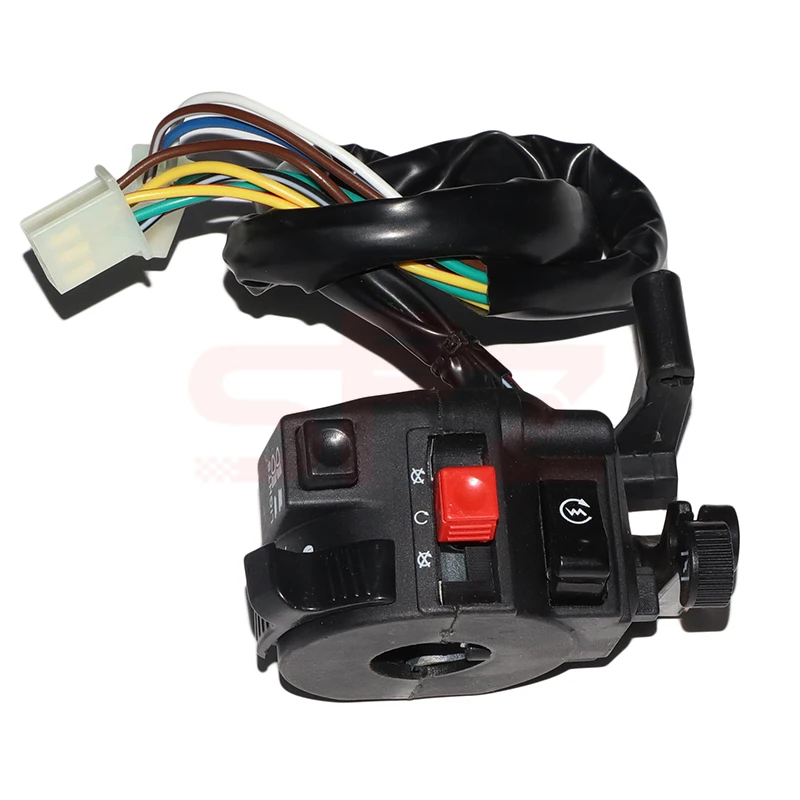 

Motorcycle Head Light Beam Kill Electric Start 4-Function Switch with Choke Lever for ATV Quad 4 Wheeler