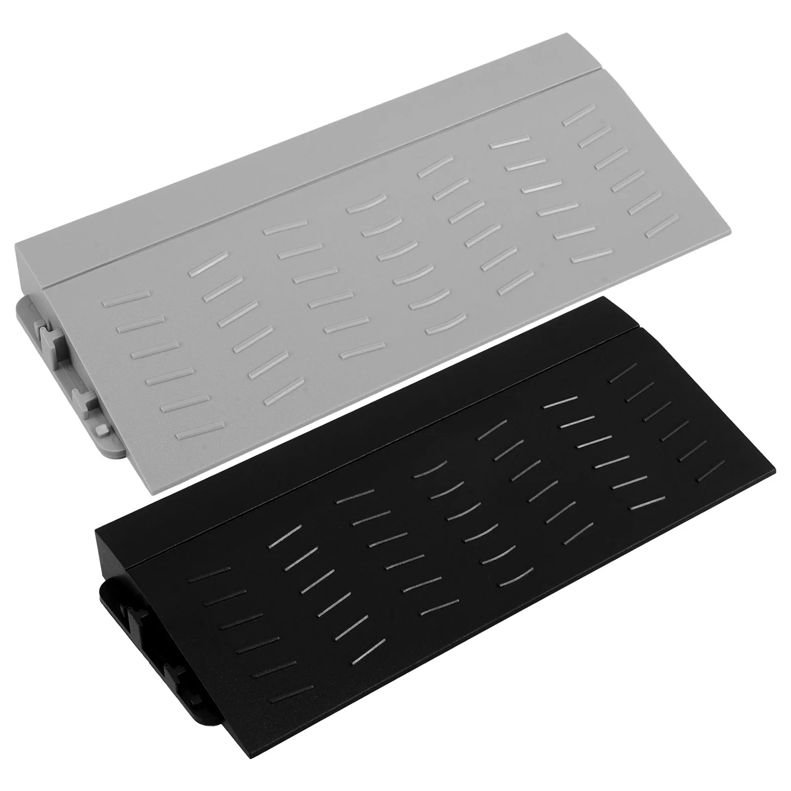 2Pcs Robot Vacuum Climbing Ramp Plastic Non-Slip Door Threshold Ramp Strip Indoor Home Threshold Transition Pad for Sweeping