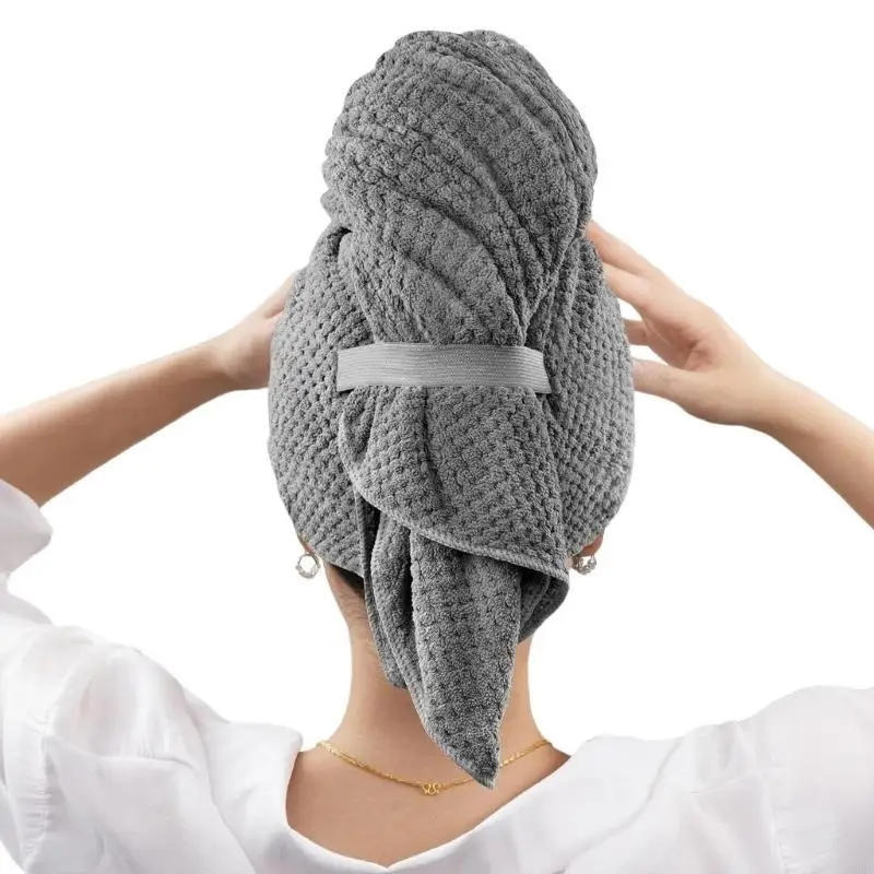62KD High Absorbency Hair Towel Wrap, Fast Drying Microfiber Hair Drying for Home