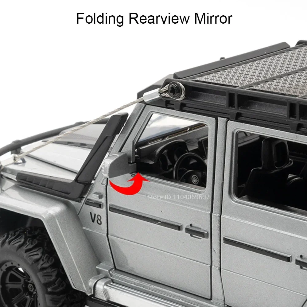 1:24 G550 4X4 نماذج لعبة سيارة مصغرة سبيكة دييكاست على الطرق الوعرة المركبات ضوء الصوت الأبواب مفتوحة التراجع نموذج سيارات هدايا الطفل