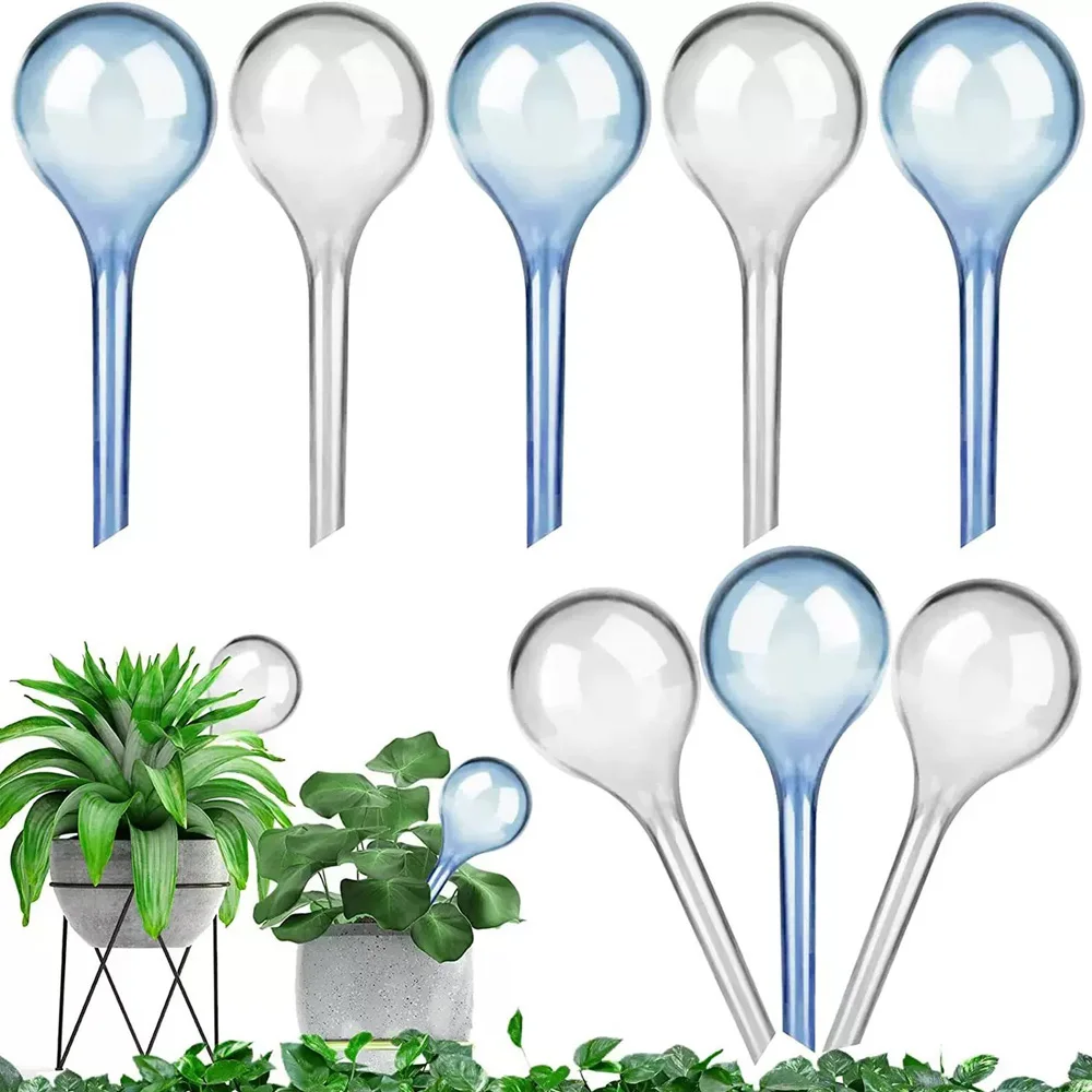 10PCS/5PCS plant water dispenser automatic plastic ball garden watering device plant watering ball self watering water droplet i