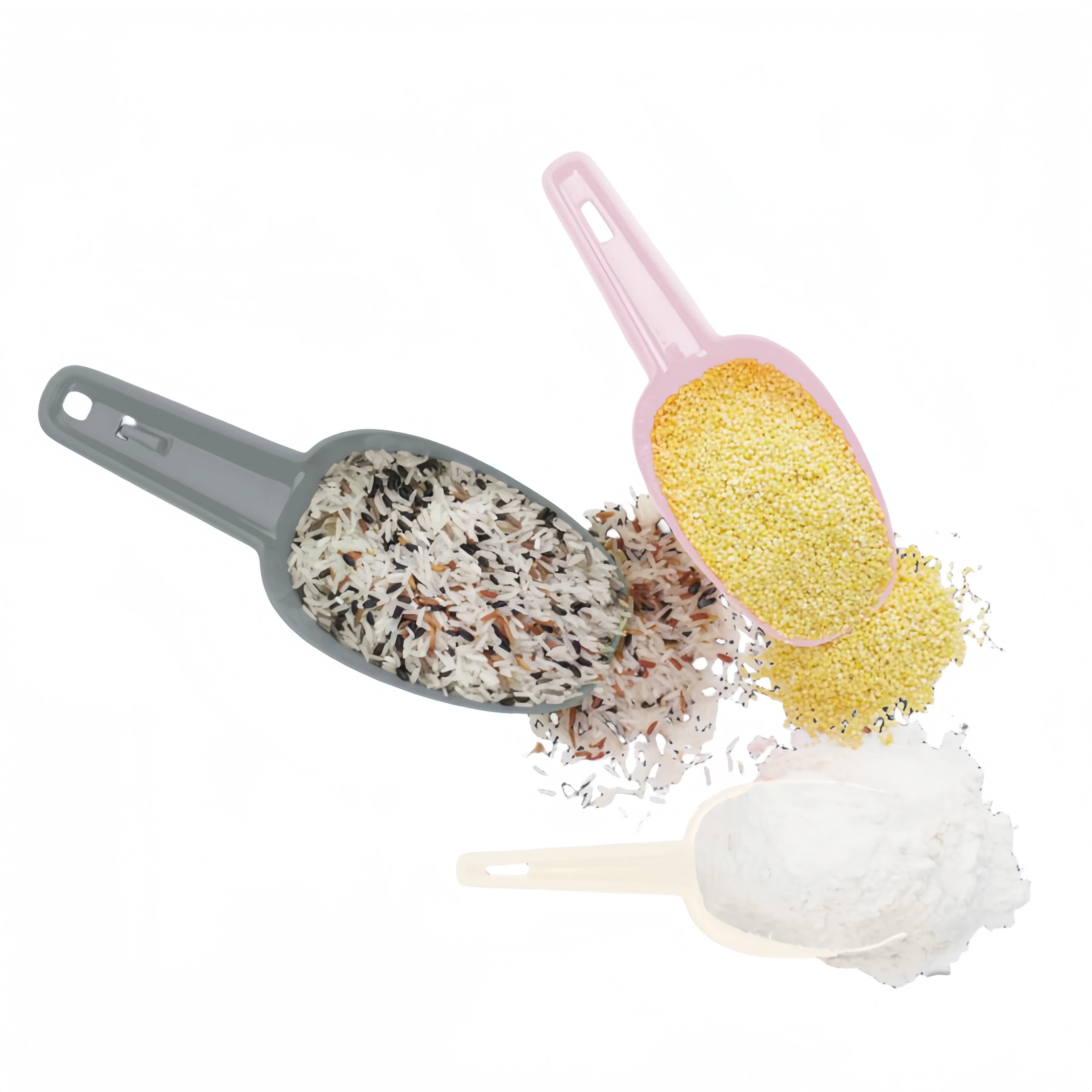 Scoop set 3 pcs in one stackable Wheat Scoop Stackble Flour Scoop Rice Scoop Bean Kitchen Gadget
