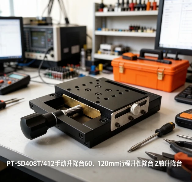 High Precision Manual Linear Translation Stage PT-SD102P X-Axis Precision Displacement Slide for Lab & Optical Alignment