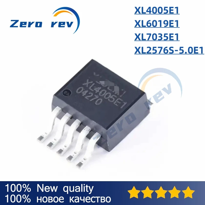 2-5pcs 100% novo XL4005E1 XL4005 XL6019E1 XL6019 XL7035E1 XL7035 XL2576S-5.0E1 XL2576S TO-263-5 chips originais Ic