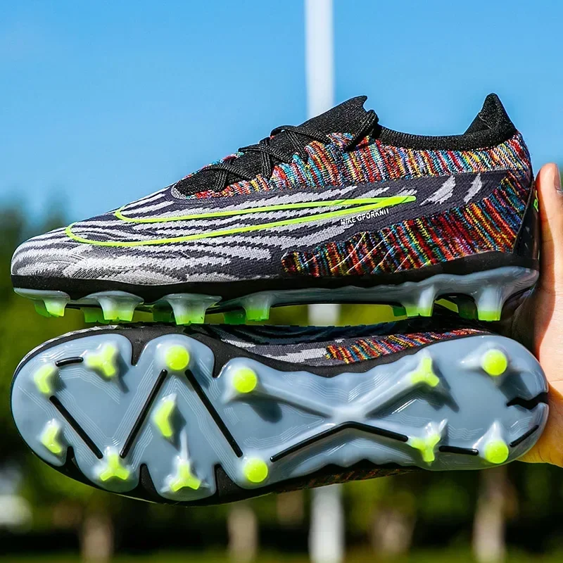 Men Football Boots Outdoor Training Sport Soccer Shoes Breathable Adult Kids TF/FG Cleats Grass Drop Shipping Match Sneakers image 4