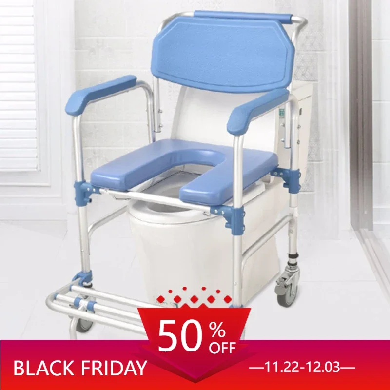 Soft Chair with Backrest Chair Comfortable Sitting Shower Chair Walking Aids Commode Seat Duschstuhl Mit Rückenlehne Dusjstol