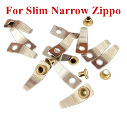 10Set Slim Sheet Spring Plate Rivets Fit For Zippo Narrow Version Slim Kerosene Lighter Special Repair Replacement Inner Parts