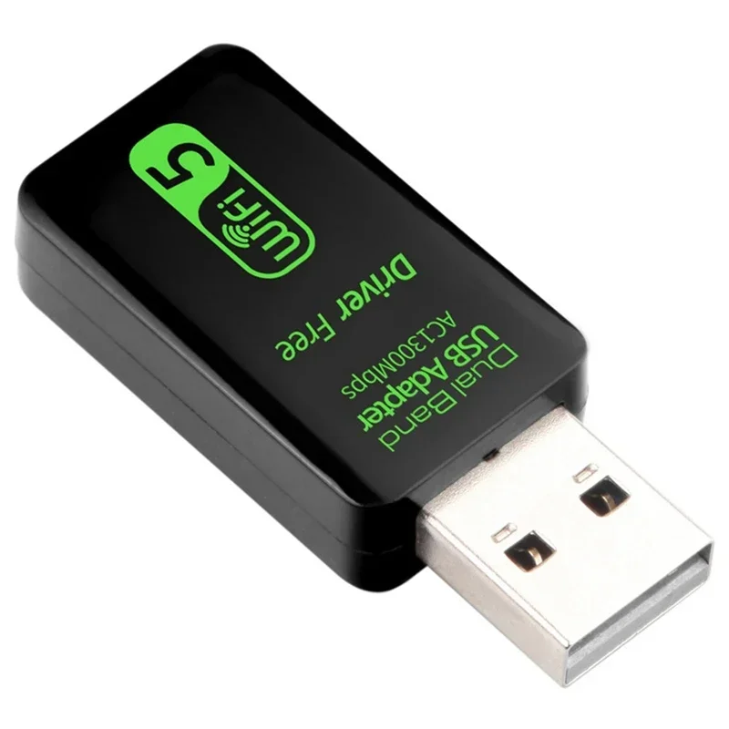 드라이버 프리 USB 무선 네트워크 카드 라우터, 5G 듀얼 밴드 기가비트 1300M, PC 1 개