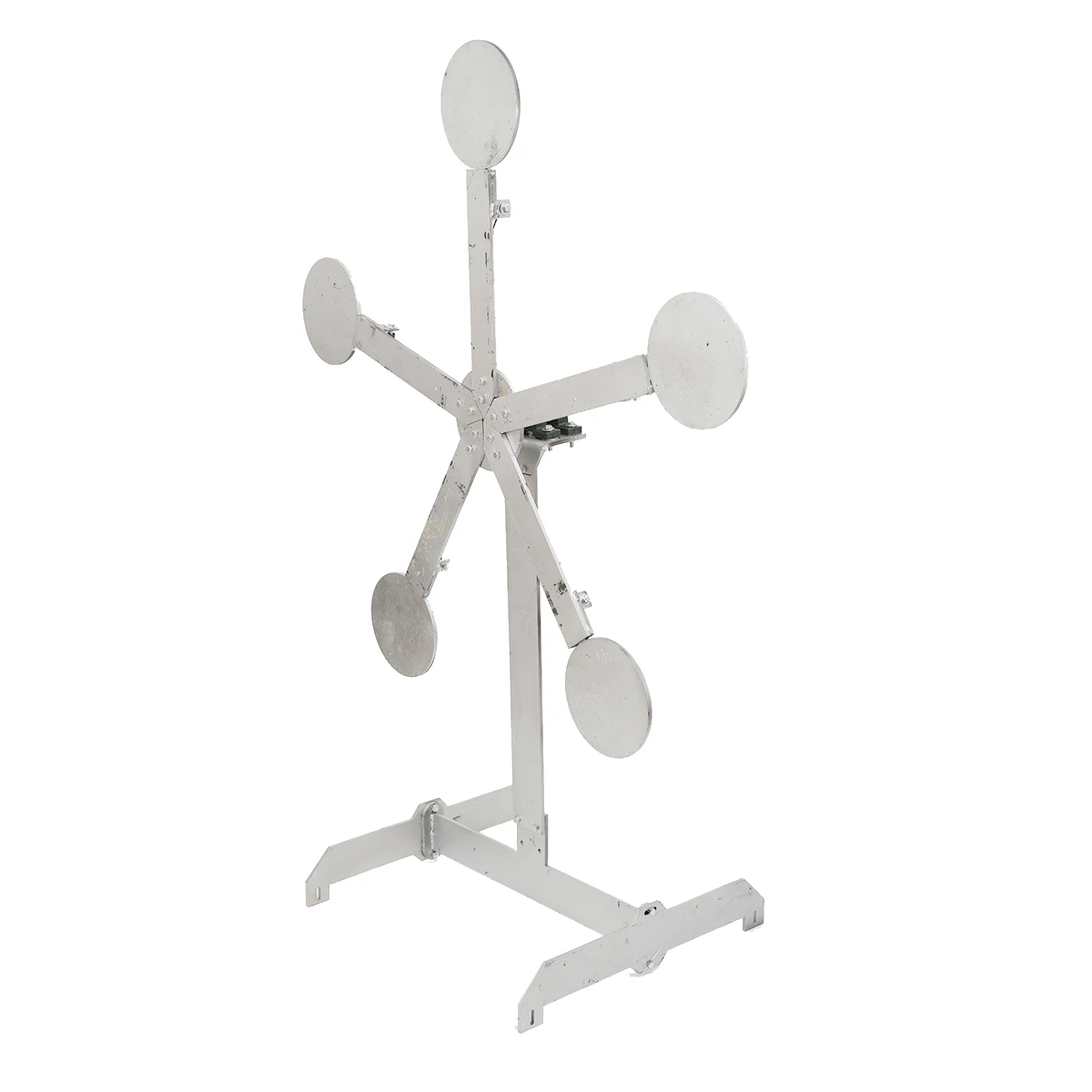 Portable Metal Target Stand Steel Shooting Target 8" Paddles Steel Anti-Rust Oil