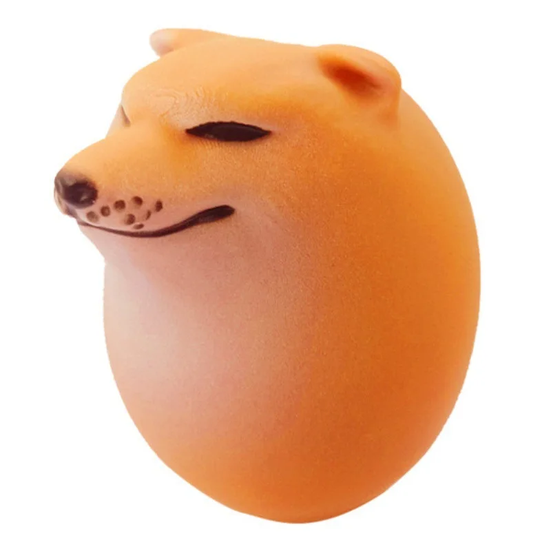 Creative stress relieving toys Shiba Inu Realistic Egg Shape Toy Desk Decor Dog & Egg Fun Offices Stress Relief Toy Xmas Gift