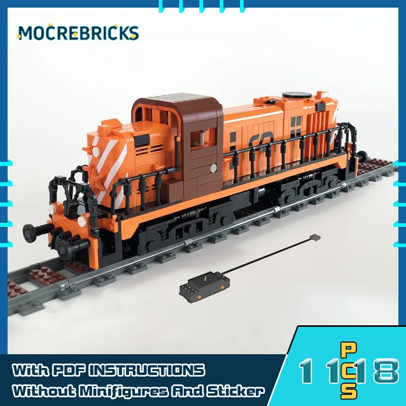 MOC-Train canonique à assembler, série de transport ferroviaire CP 1500, modèle de nuits de construction, briques de module élevé, jouets pour enfants, cadeaux