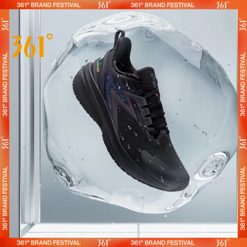 361 Degrees Rainblock 7.0 Herren-Laufschuhe, spritzwassergeschützt, regensichere Technologie, rutschfeste Dämpfung, Rebound-Männer-Turnschuhe 672432239
