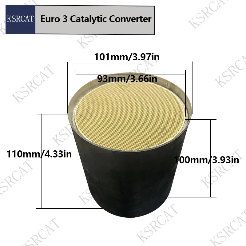 

Автомобильный универсальный катализатор Евро 3, 600 cpsi, 101*110 мм, каталитический преобразователь, керамический выхлопной катализатор, преобразователь