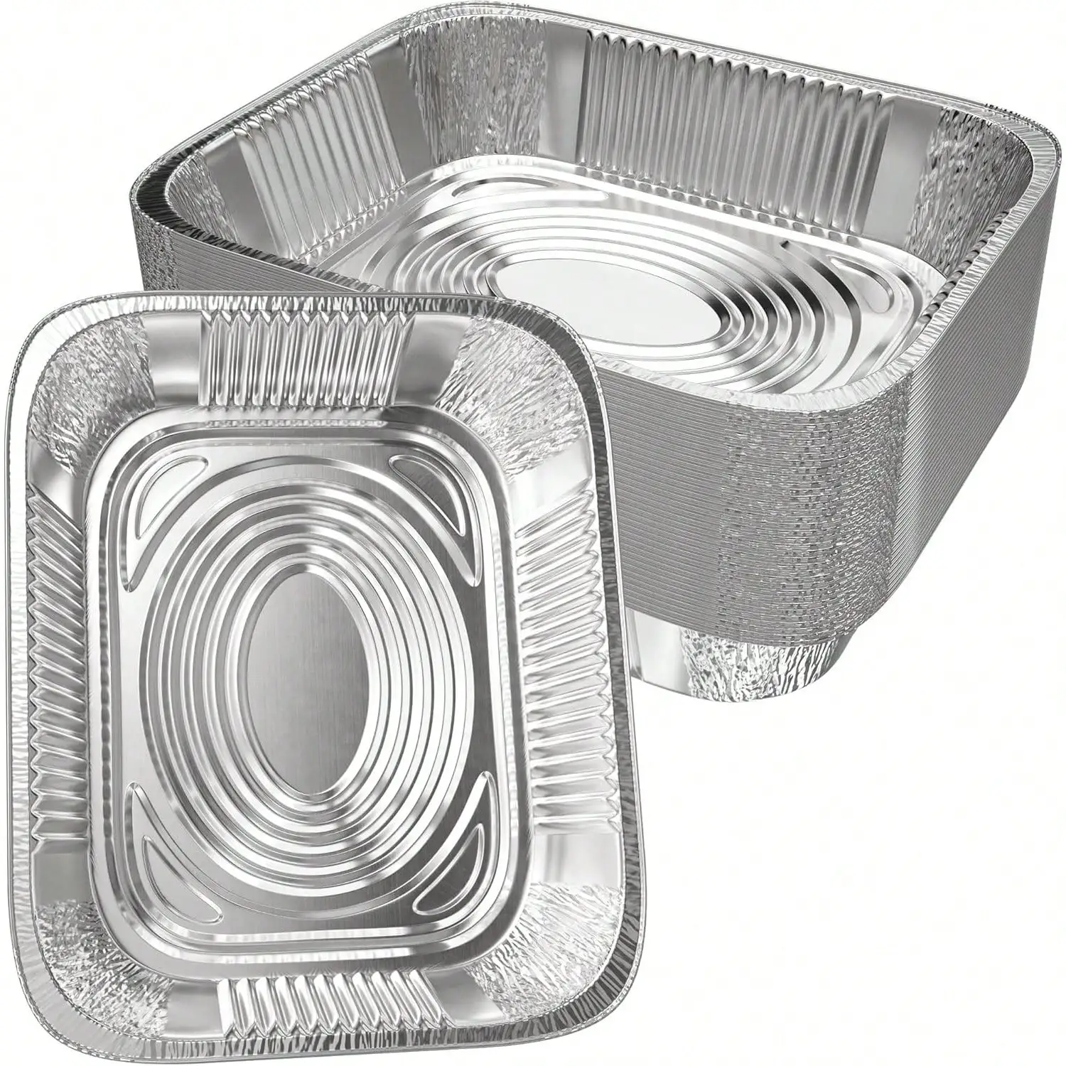 

Aluminum Pans 9x13 [10 Pack] Aluminum Foil Trays - Disposable For Baking, BBQ Grilling, Roasting, Cake Serving Dishes, Catering