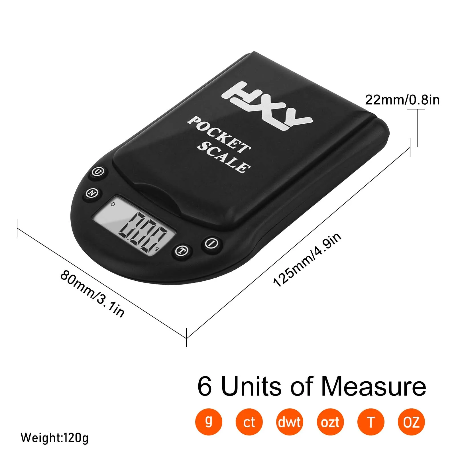 Palm scales HXY brand scales PS-500g-0.01g accurate measuring range up to 500g jewelry measuring tools, a good friend of jewelry