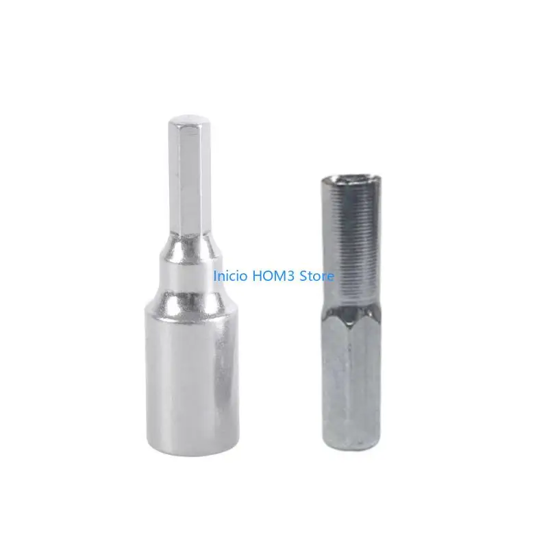 A5YD 2Pcs 4mm To 6.35mm Hexagonal Bit Adapter High Strength Alloy Conversion Tool