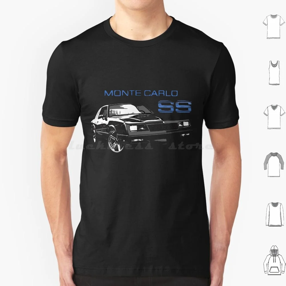 84 Monte Carlo Ss T Shirt Big Size 100% Cotton 1984 Monte Carlo Monte Carlo Chevy Ss Vintage Car Retro Car Muscle Car American