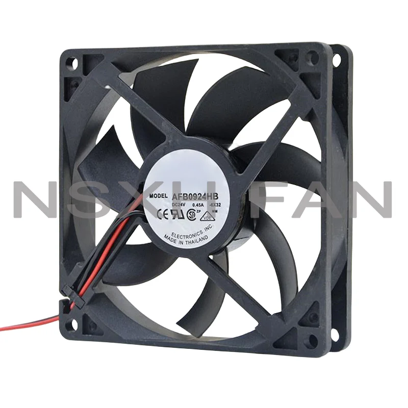 Ventilador do inversor do volume de ar grande, AFB0924HB, 24V, 0.45a, 9025, 9cm, Novo