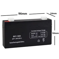 Batteria originale 6V 1.3AH per bambini Toy Car marsupio UPS luce di Backup accumulatore ricaricabile piombo-acido conservazione sigillata