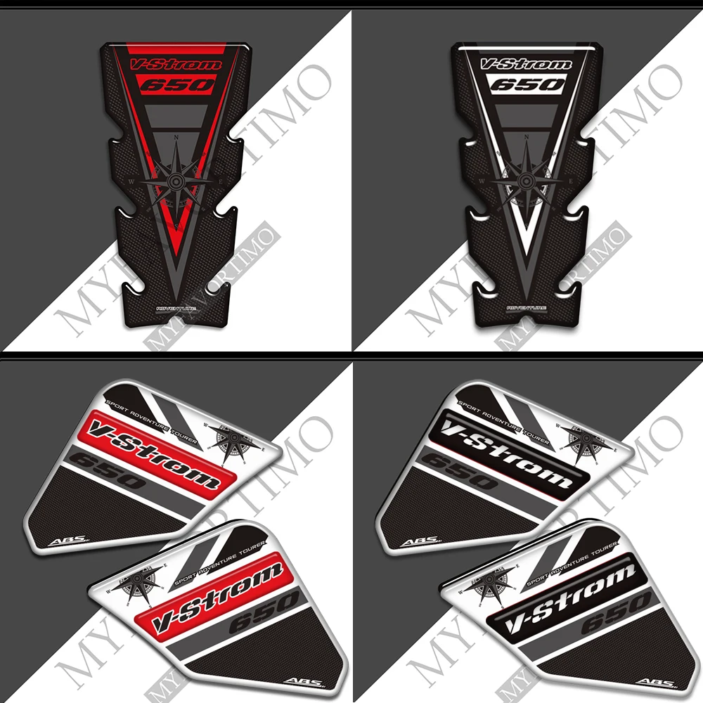 For Suzuki V STROM VSTROM DL 650 XT Adventure Tank Pad Protector Trunk Luggage Cases Stickers Fuel Oil Kit