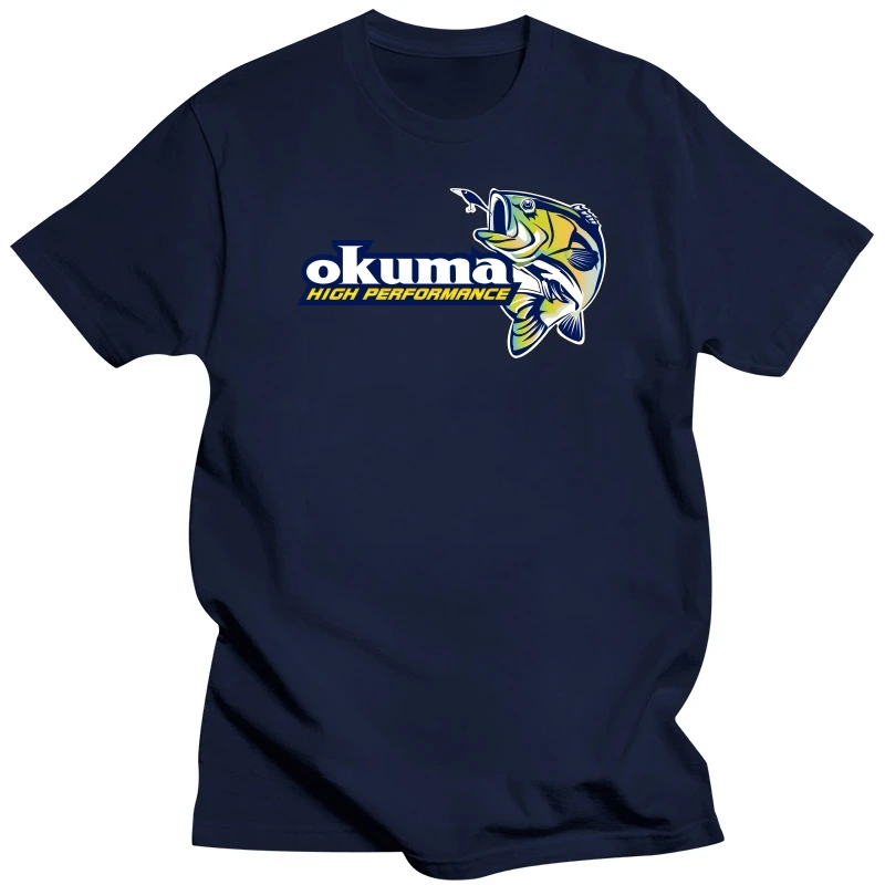 Rods Reels High Performance Okuma Fishing Tees Mens Black T-shirt Size S-XXXL(1)