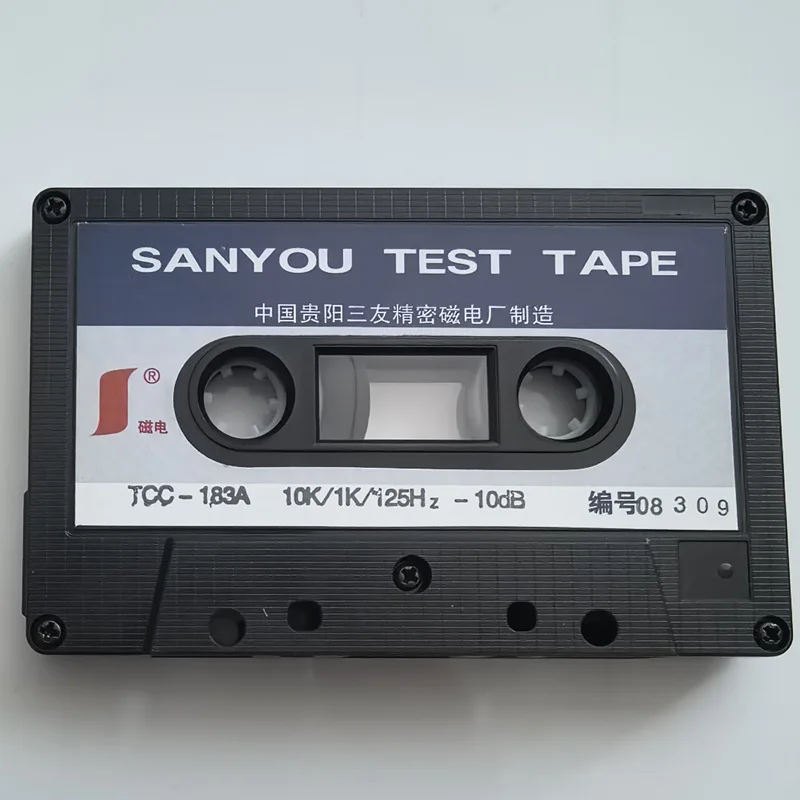 Test Tape S​ANYOU TCC-183A 10k,1k,125Hz-10dB Point Frequency Test Tape Azimuth adjustment, 3 point frequency response