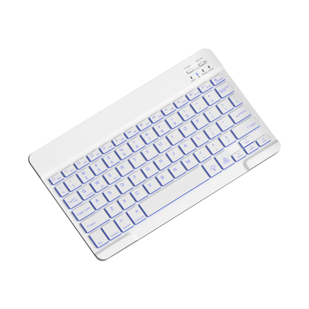 

10inch Backlit Keyboard Bluetooth Protable Mini Mute Keyboard for Cell Phones Tablets and Laptops Wireless Keyboard A