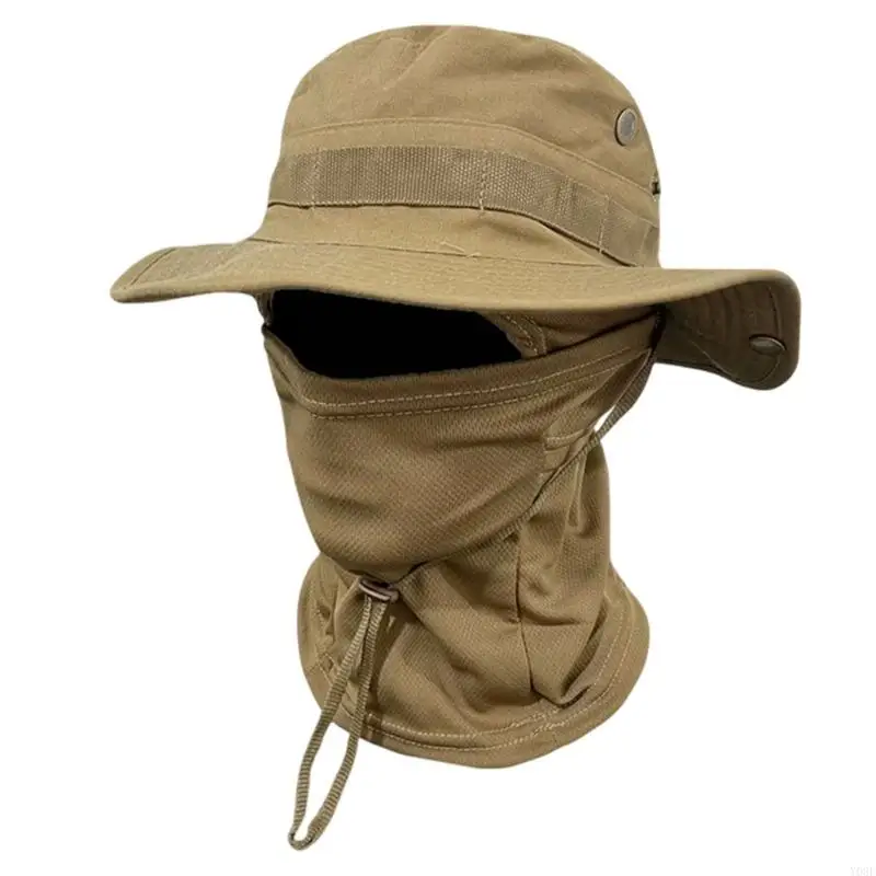 Strategic Sun Hat With Adjustable Strap Quick Drying Breathable Fabric Neckcover Fishing Cap For Outdoor Trekking Hiking Y08E