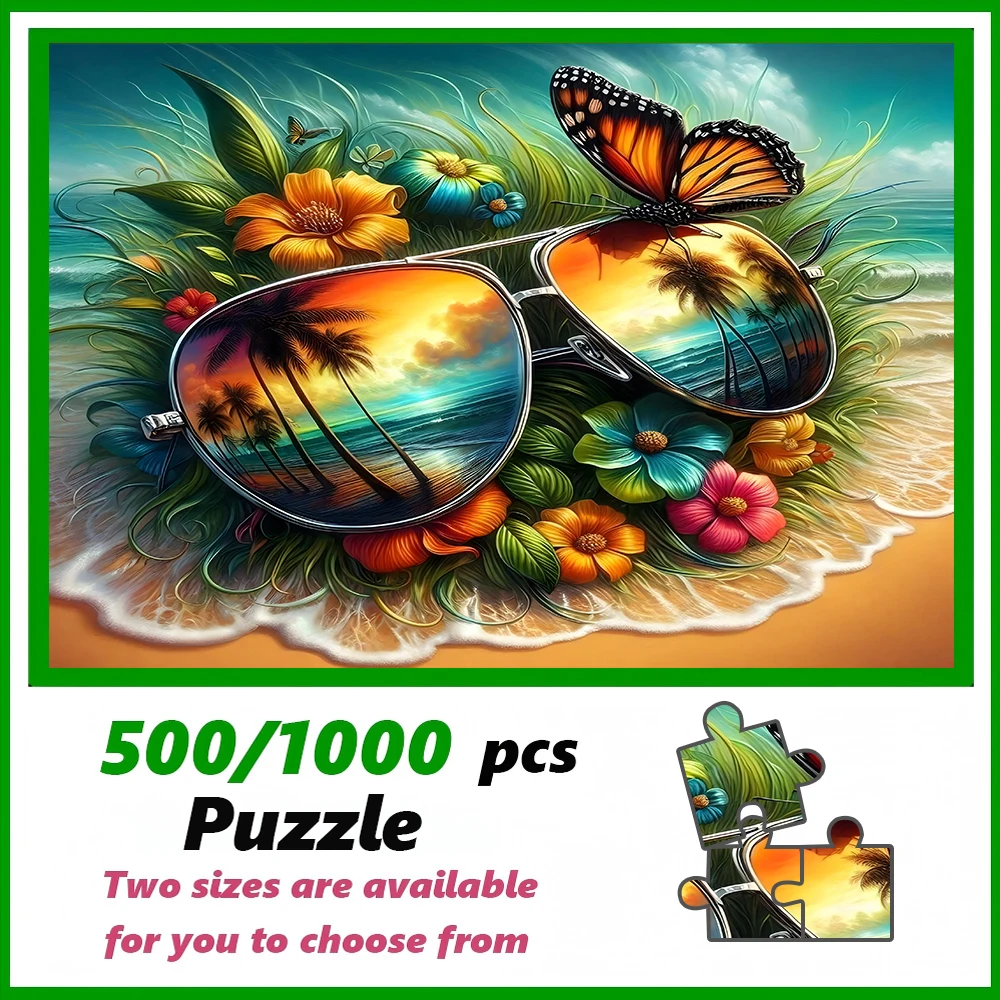 

A high-quality 500/1000-piece puzzle, perfect for adults, is a fun family game that helps relieve stress and is great fo