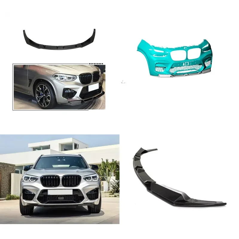 for BMW F97 X3 M F98 X4 M 2019-2021 JCsportline Carbon Fiber Front Bumper Lip Separator