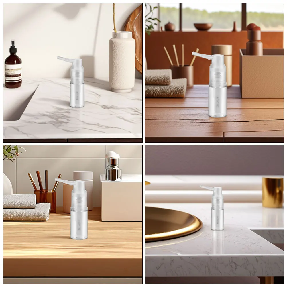 

2 pcs 14Ml Portable Plastic Powder Spray Bottle Long Nozzle For Hairdressing Body Glitter Highlighter Dry Hair Powder