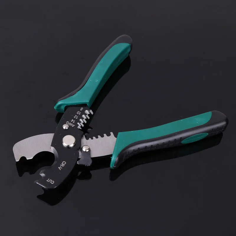 Heißer Verkauf Multi Tool 8 "Draht Stripper Kabel Schneiden Schere Abisolieren Zangen Cutter 1,6-4,0mm Hand Werkzeuge ferramentas Herramientas – Detail 6