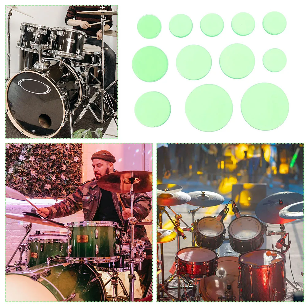 

24 Pcs Mute Pad Drum Dampener Gel Pads Cushion Snare Silica Accessories Gels Dampeners