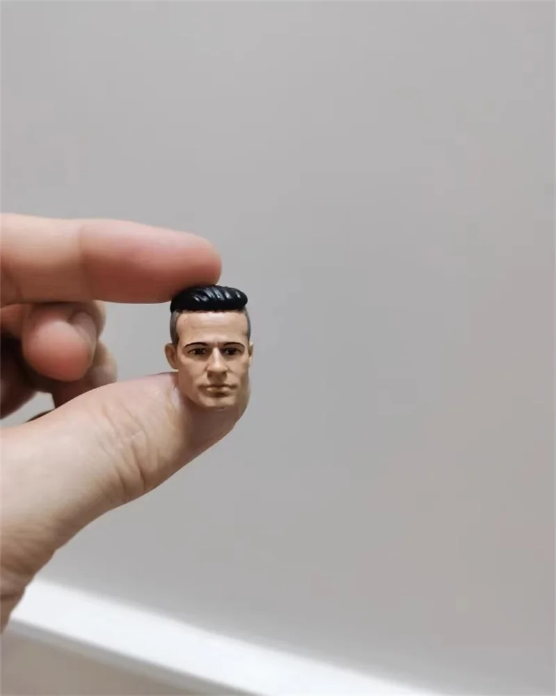 

1/12 Male Soldier Accessories Brad Pitt Head Carving Sculpture Model Toy Fit 6'' Action Figure Body In Stock