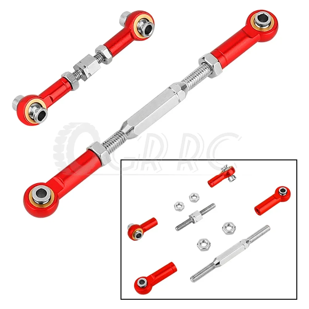 Metal Allloy Turnbuckles Camber Link Rod Linkage Kit dla Traxxas Slash 4X4 VXL 2WD Rustler Stampede Hoss 1/10 RC Car Upgrade