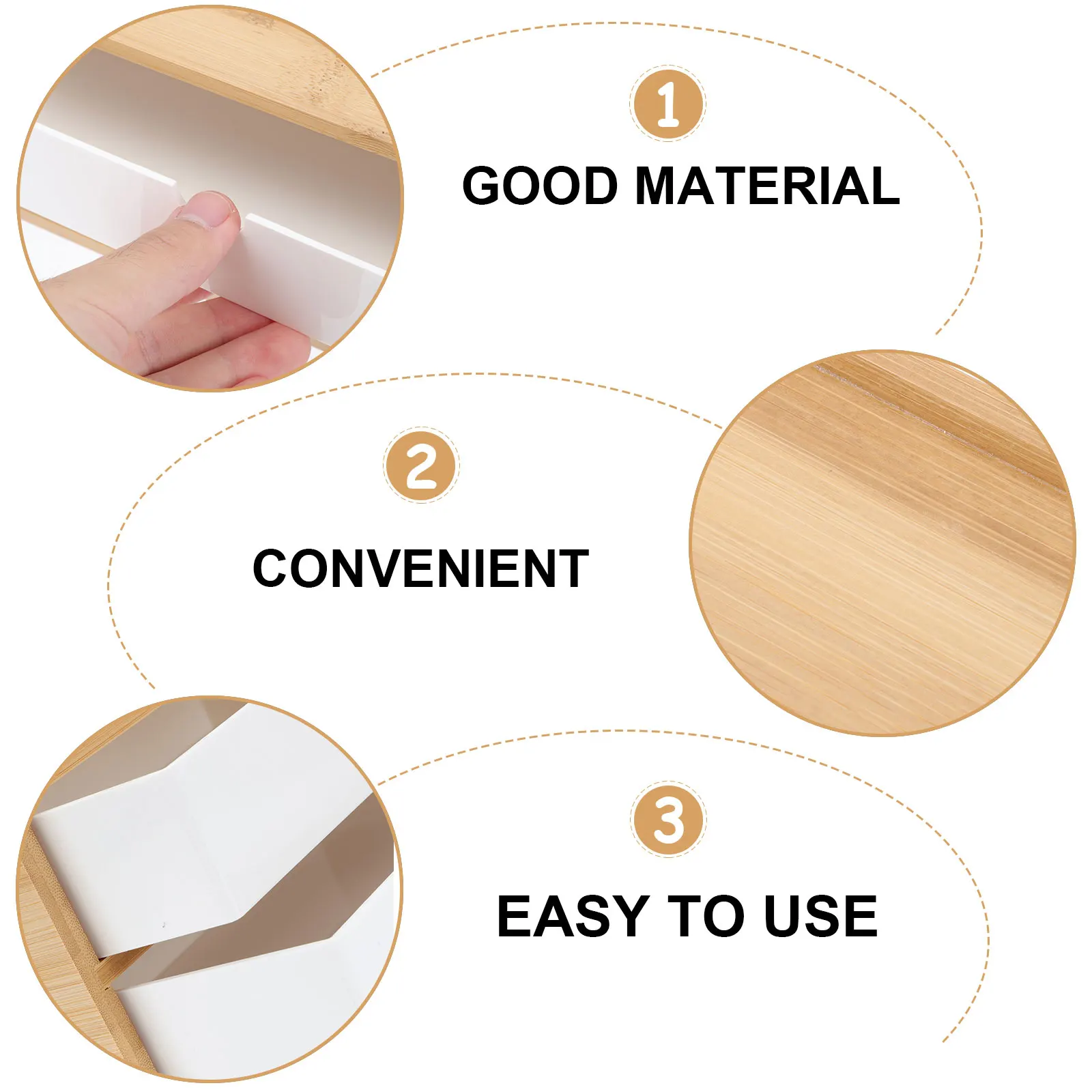 1 pçs durável de bambu abs maquiagem organizador caixa armazenamento cosméticos titular desktop caneta escova titular skincare rack bambu e abs caixa