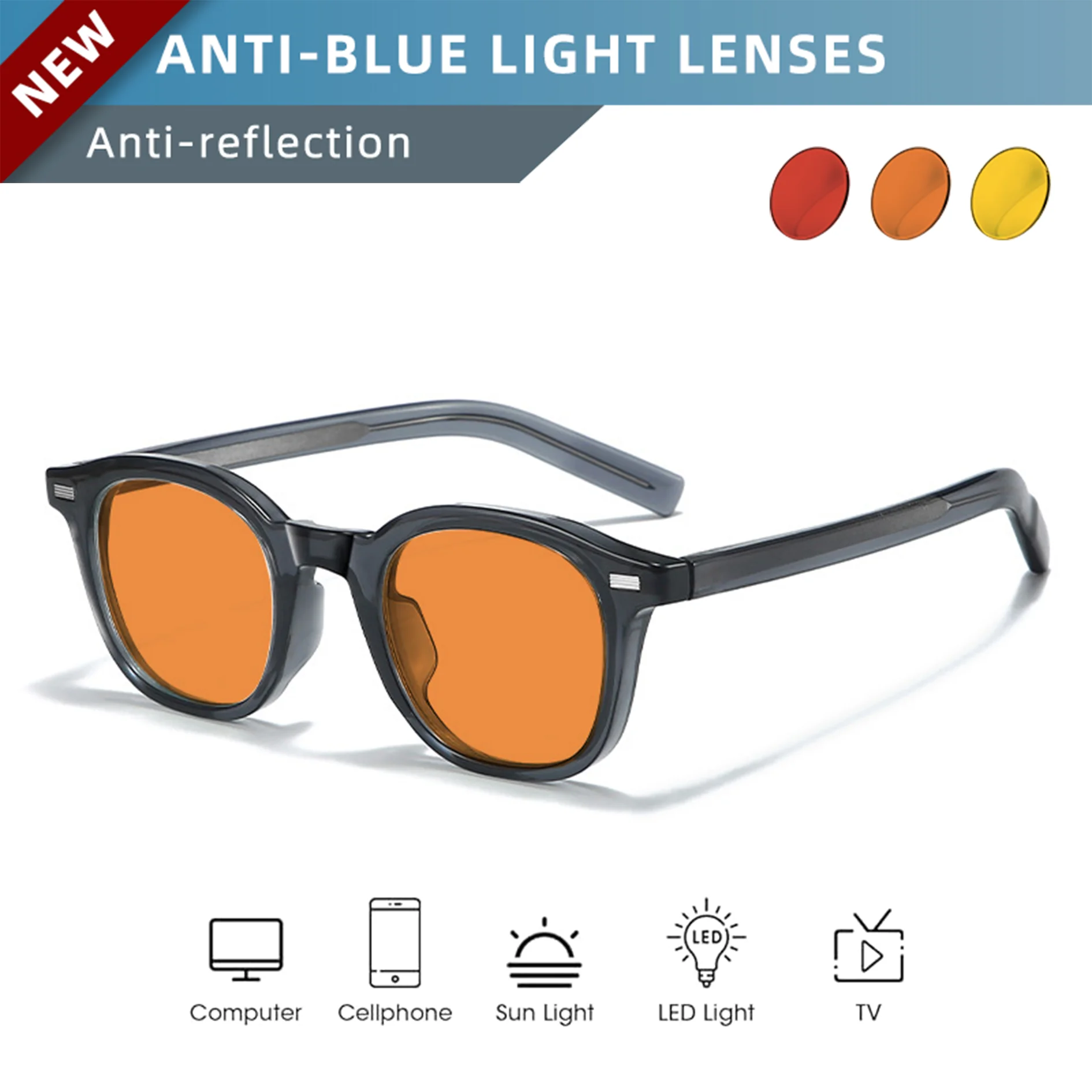 Gaming Glasses Uv - OKH Gaming Focus Glasses, Dark Filter