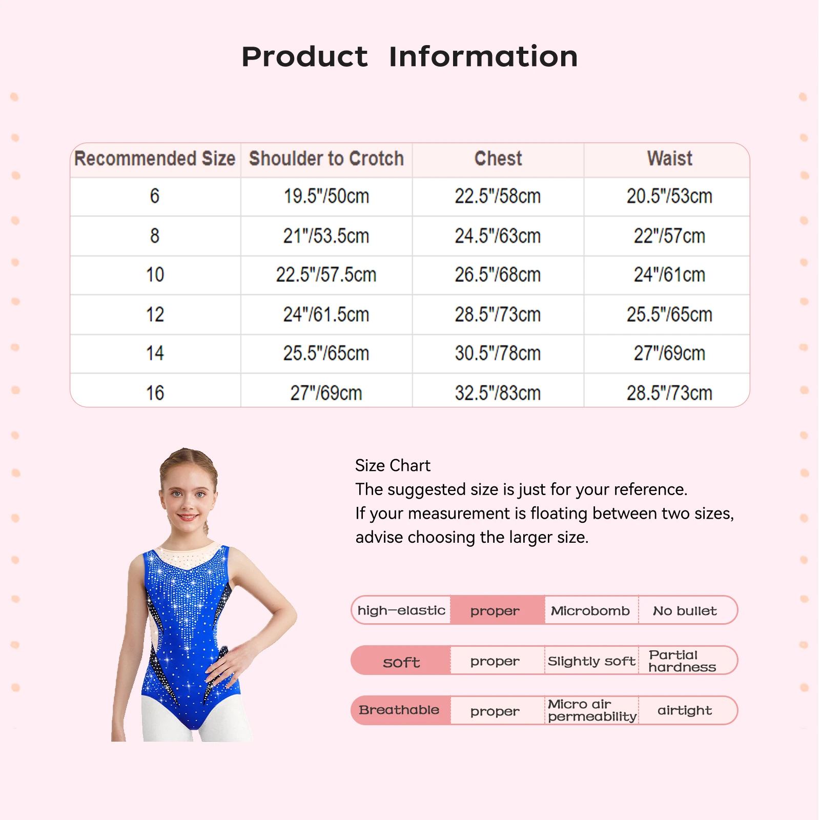 Body per bambina, pattinaggio di figura, ginnastica, danza, body con strass lucidi, senza maniche, in rete trasparente, costume da ballo per balletto jazz