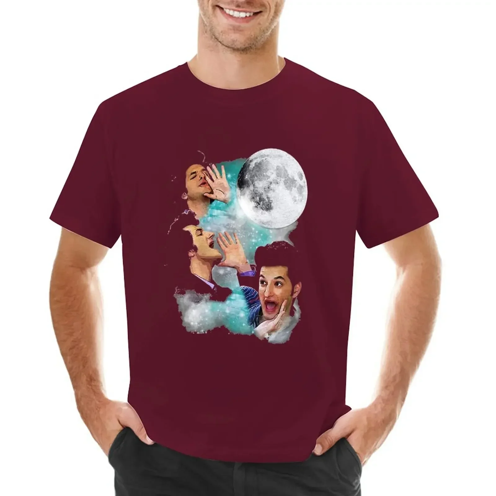 Aesthetic clothing plus sizes blacks Men's t-shirt Tree Jean Ralphio Wooorst Saperstein Moon Park and Recreation T-Shirt summer