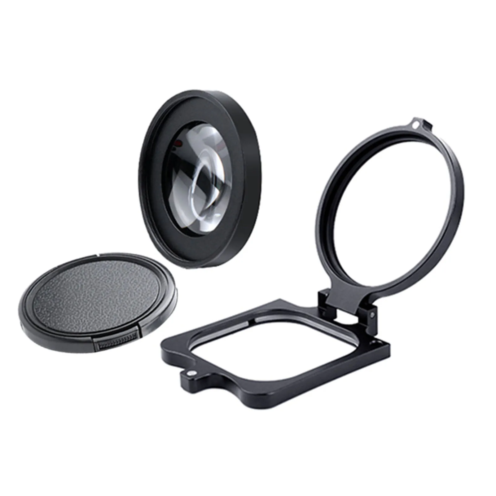 ポータブルダイブフィルターキット,アクションカメラレンズ,アルミニウム合金,強化色,簡単な取り付け,赤,紫,ヒーロー9, 8