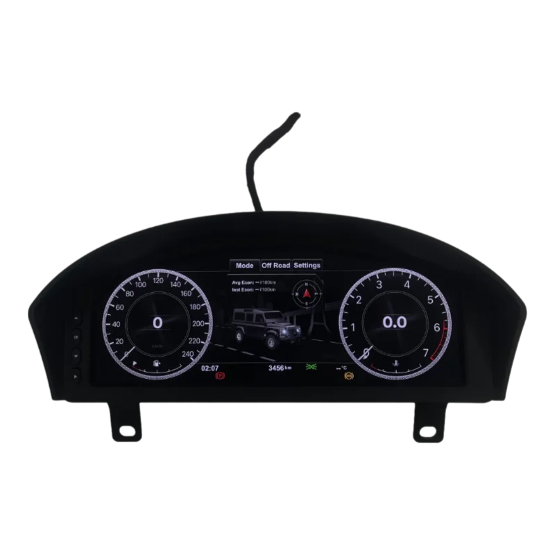 Car Digital LCD Dashboard Speedometer Oil Gauge Land Rover Defender L316 2012-2016 Touch Screen GPS Navigation OBD Diagnostic