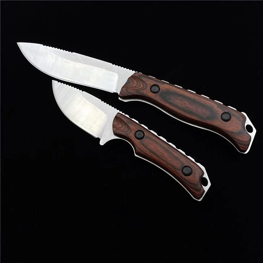 Outdoor Camping and Fishing Knife BM15002 15017 with Durable Wooden Handle