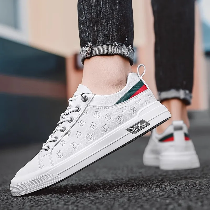 

striped designer luxe sneakers shoes man originales white sport shoes mens casual loafers skateboard