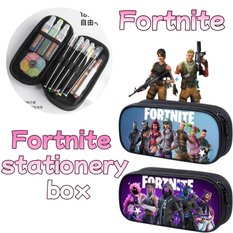 

Fortnite new style elementary school student personalized pencil case game peripheral cartoon large capacity stationery bag gift