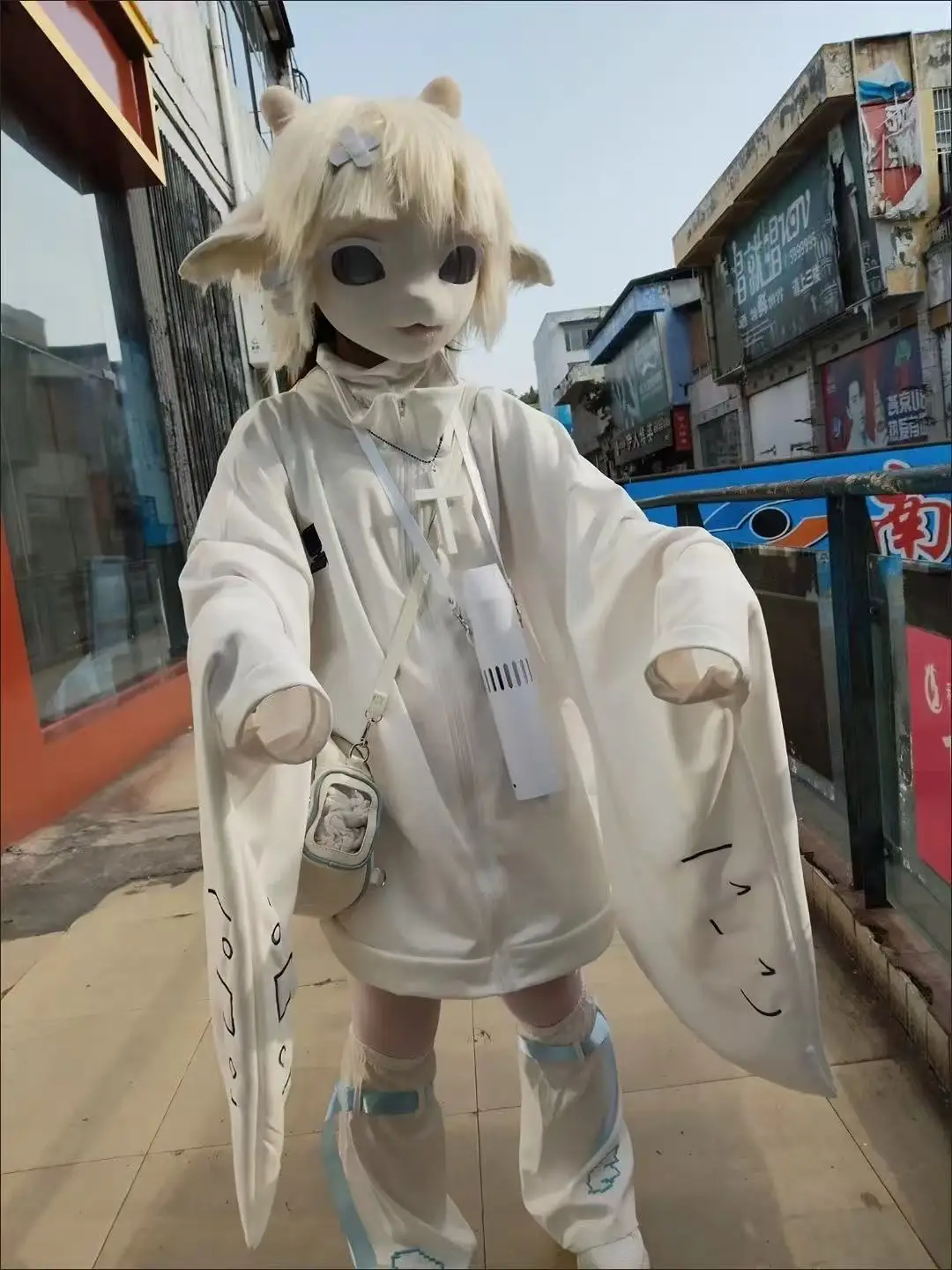 

Cosplay costume Japanese subculture hoodie for women loose kimono-sleeve coat for autumn and winter suitable for Halloween